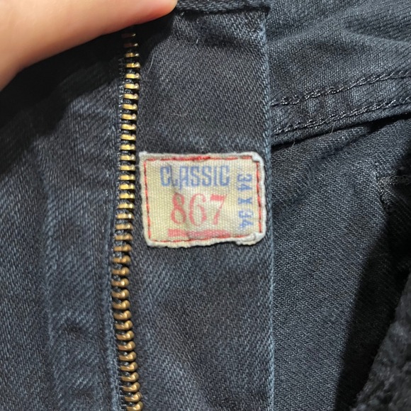 Polo Ralph Lauren Mens Black Classic 867 Straight Leg Jeans 34x34 - Picture 7 of 13